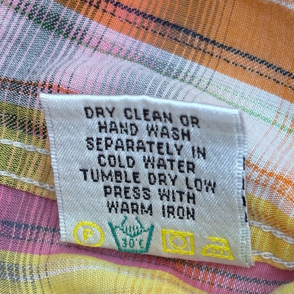 Bugatchi Uomo Men's Embroidered Flip Cuff Colorful Plaid Button Up Shirt XL - Picture 13 of 15